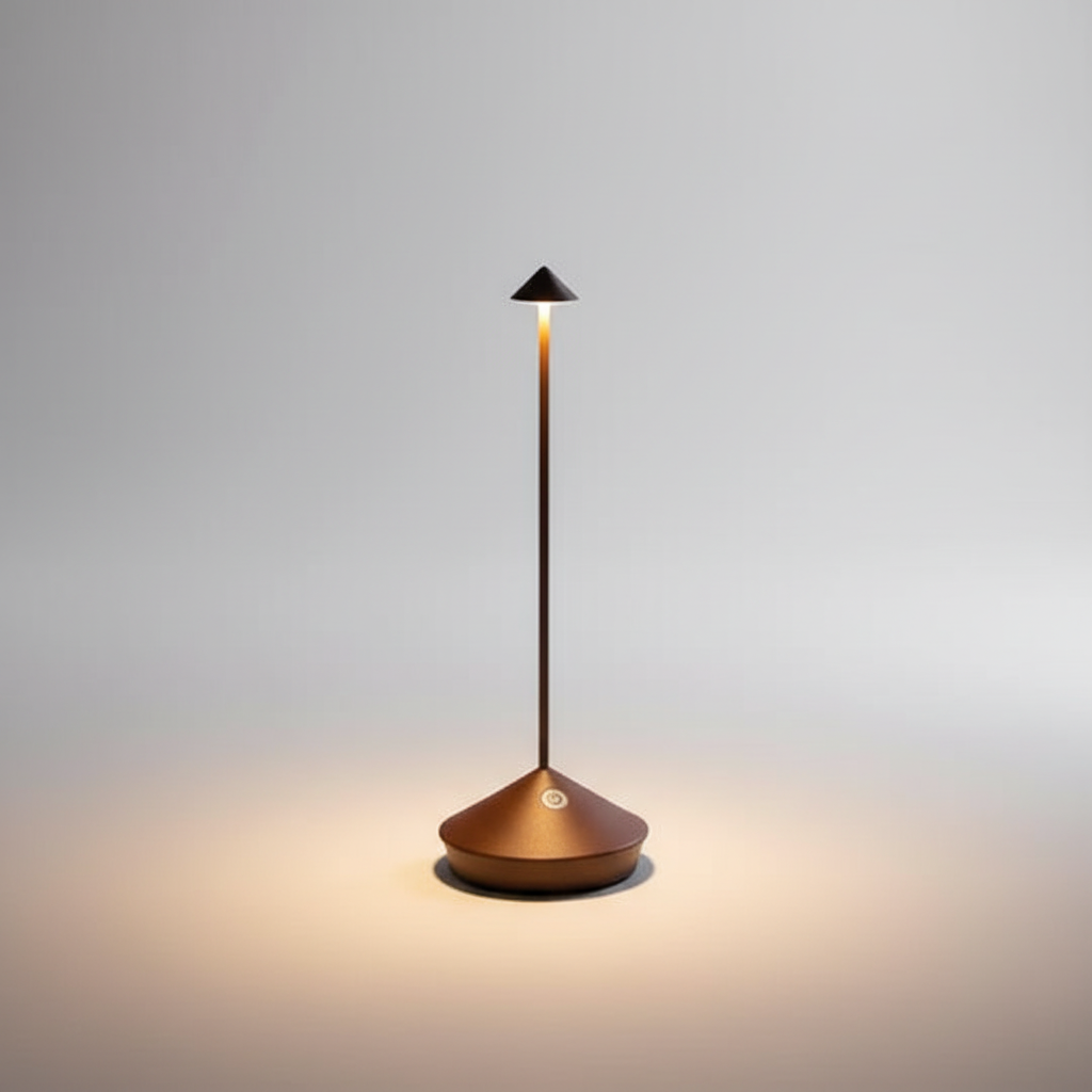 Wireless LED Table Lamp – Cordless Rechargeable Dimmable Lamp for Dining Table, Nightstand & Patio, Aluminum – ModernLumin