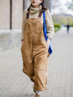 Women's Duck Bib Overalls Canvas Workwear Dungarees