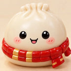 Dumpling Advent Calendar – 24 Blind Box Figures in Winter Designs, Bendable Collectible Toys, Countdown for Teens & Adults