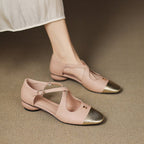 Elene Genuine Leather Mary-Jane Flats 0