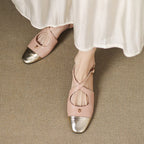 Elene Genuine Leather Mary-Jane Flats 3