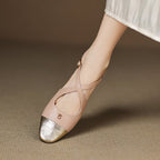 Elene Genuine Leather Mary-Jane Flats 4
