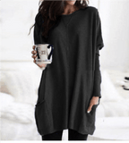 Women's Long Warm Sweaters | Casual black