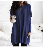 Women's Long Warm Sweaters | Casual blue