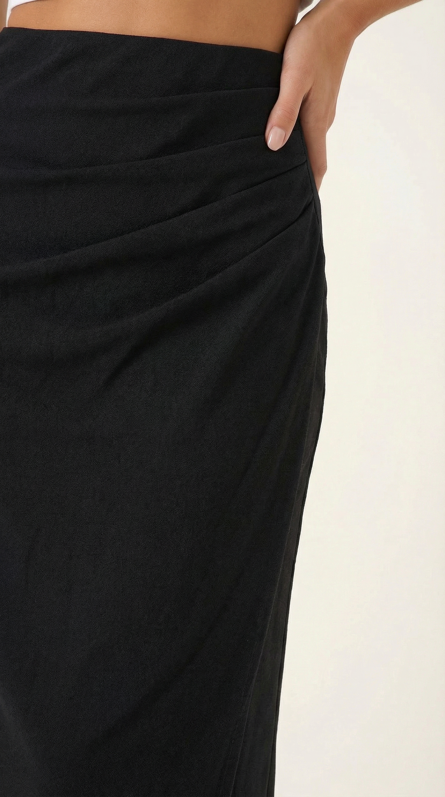 Elsie Ruched Midi Skirt 7