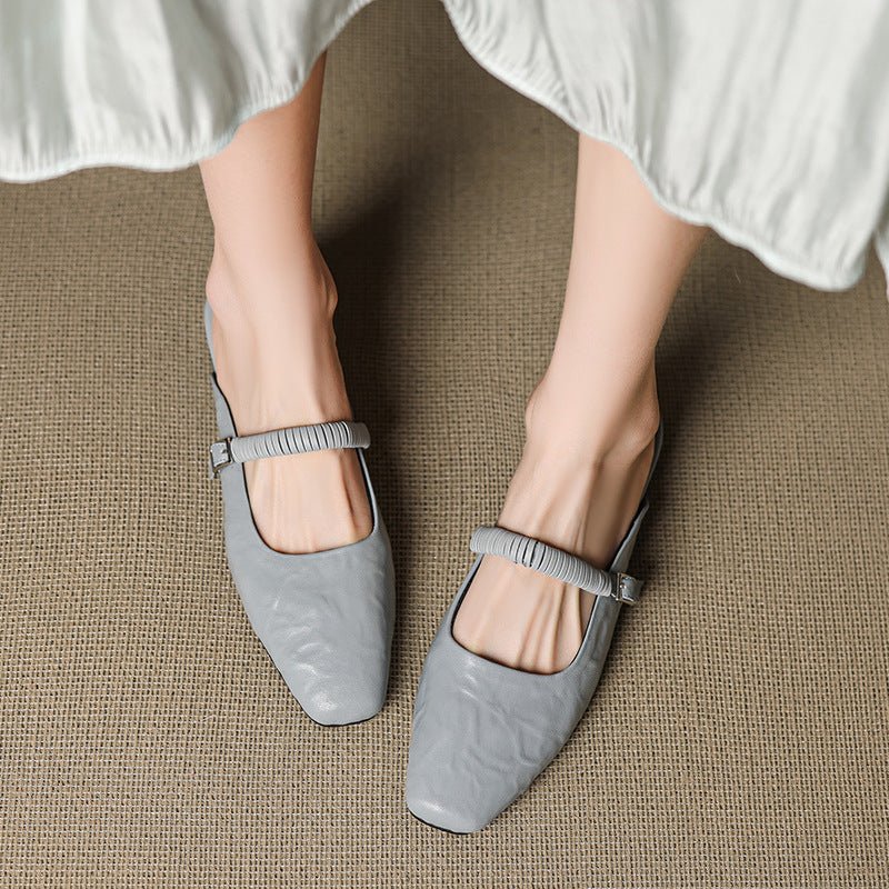 Elyne Genuine Leather Mary Jane Mules 2