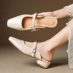 Elyne Genuine Leather Mary Jane Mules 7