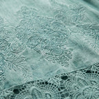 Estelo | Tunic dress for women - Embroidered Dress with V-neck and Lace Trim 3