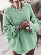 Luma | Casual Chunky Knit Sweater for Women | Oversized green