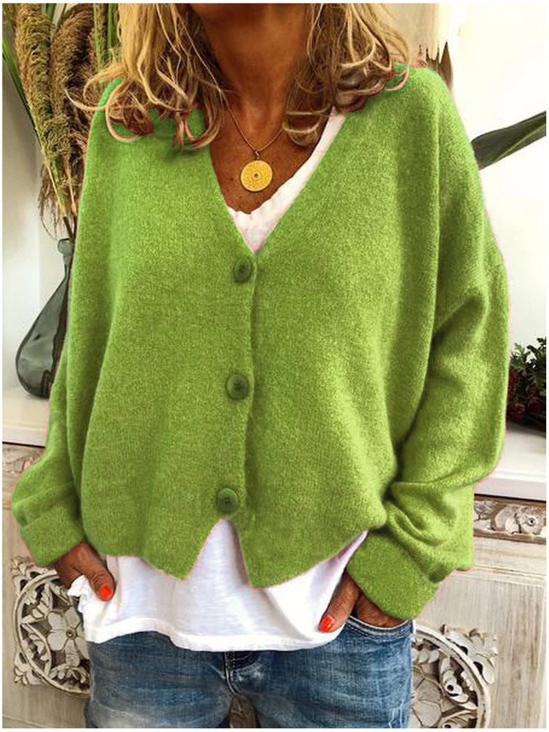 Damaris | Women's Cardigan | V-Neck Long Sleeve Button