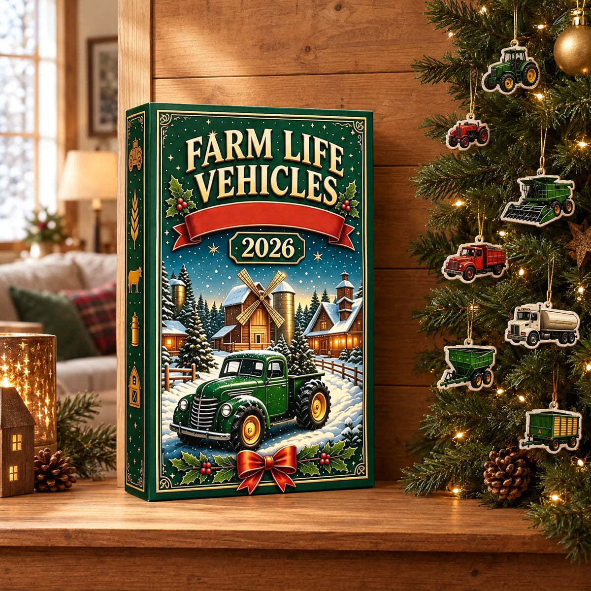 Farm Vehicle Advent Calendar Box
