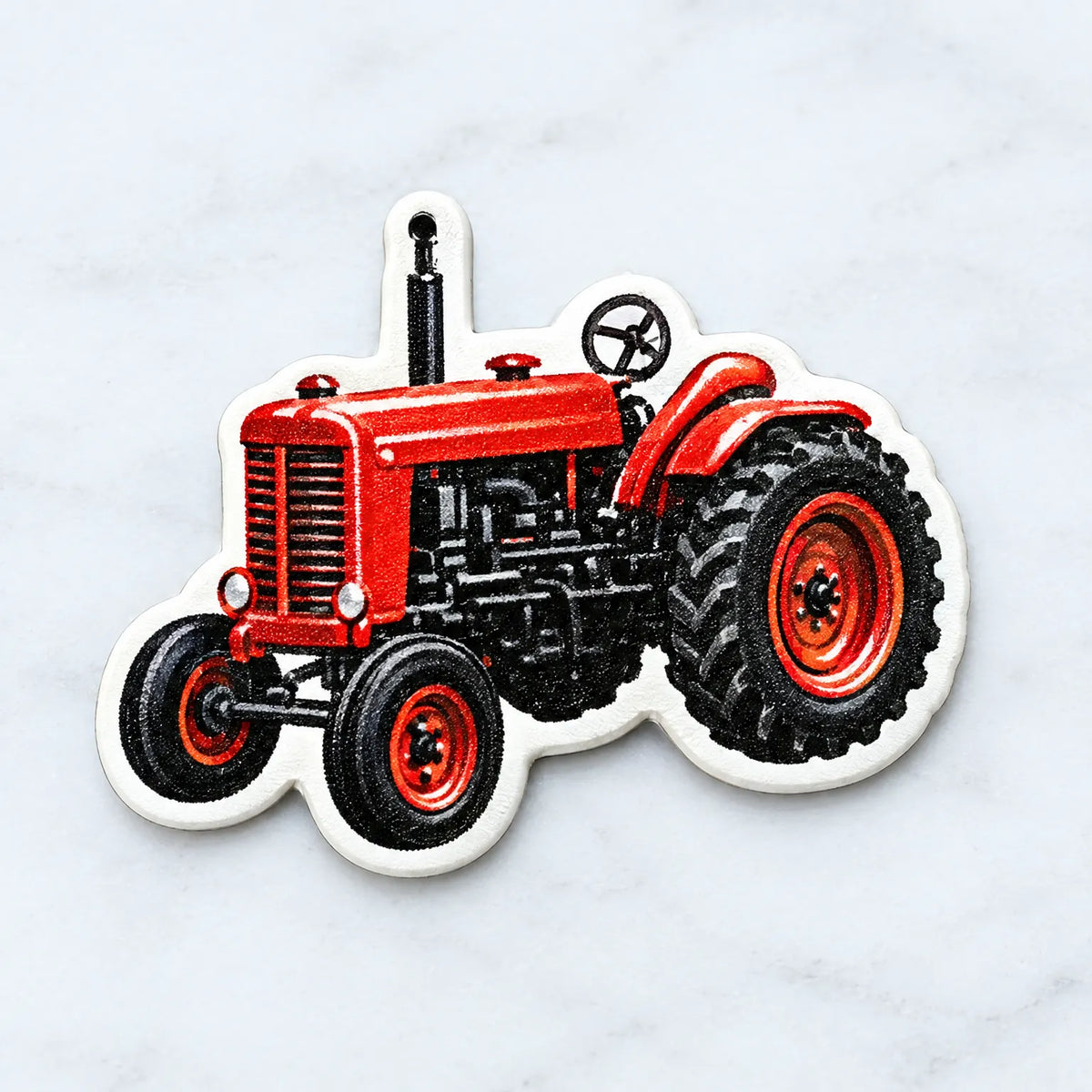 Tractor Advent Calendar – 24 Farm Vehicle Acrylic Ornaments from Combine to Hay Wagon, Non-Candy Countdown for Kids