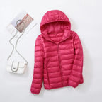 Sahara | Down Jacket with Hood for Women Lightweight Warmth and Flattering Fit Pink