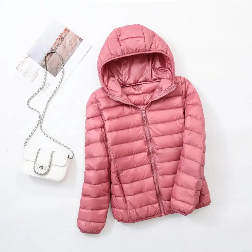Sahara | Down Jacket with Hood for Women Lightweight Warmth and Flattering Fit Light Pink