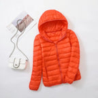 Sahara | Down Jacket with Hood for Women Lightweight Warmth and Flattering Fit Orange