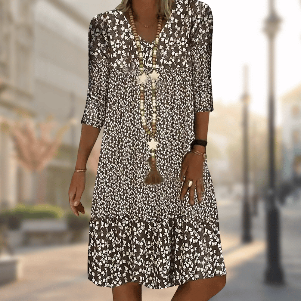 Roque | Elegant and Versatile Traditional Dress Brown
