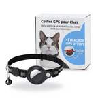 GPS Collar for Cats with Live Tracking and Safety black