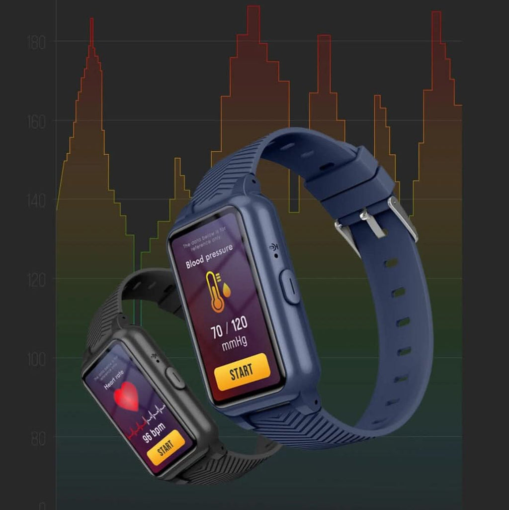 GPS Smartwatch for Seniors with Fall Detection & SOS Button – 4G Location Tracker Watch with Alerts to Contacts, 4 Colors