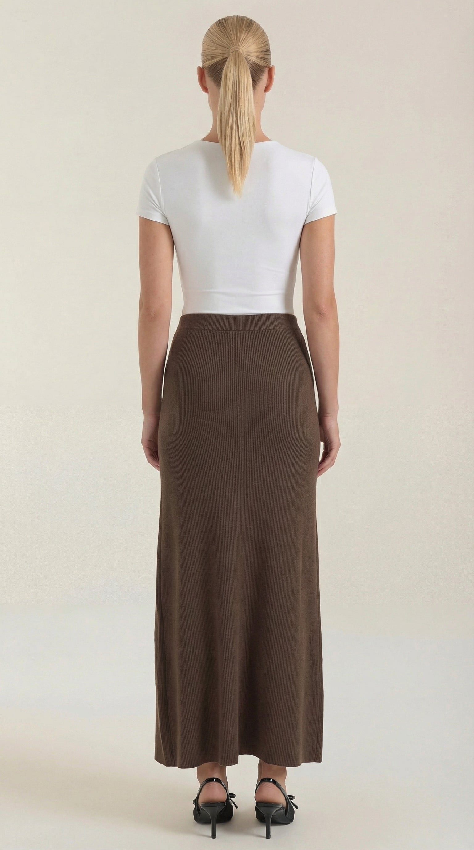 Gwendolyn Knit Wrap Midi Skirt 8