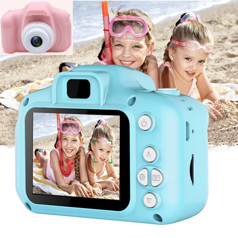 ToyCam HD – Kids Digital Camera 1080P with Photo & Video, Shockproof Case, 16GB Card Included, Pink or Blue