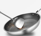 Stainless Steel Non-Stick Frying Pan – Scratch-Resistant Honeycomb Skillet, 7-Ply, Induction & Oven Safe, PFOA-Free