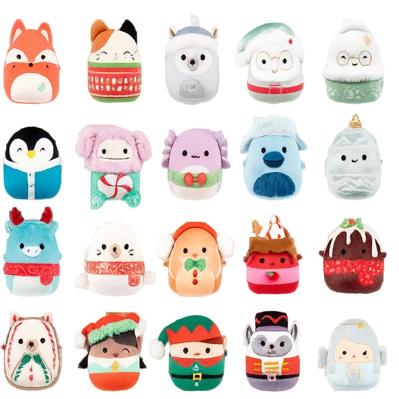 Advent Calendar for Kids – 24 Days of Mini Marshmallow Plush-Style Collectible Figures, Christmas Countdown, Ages 3+