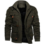 Calico | Men's Jacket | Front Zipper with Multiple Pockets Green