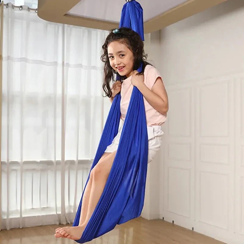 100% Organic Cotton Kids' Hammock – Swing Cocoon for Play & Relaxation, Indoor Hanging Swing for Kids' Room, 6 Colors