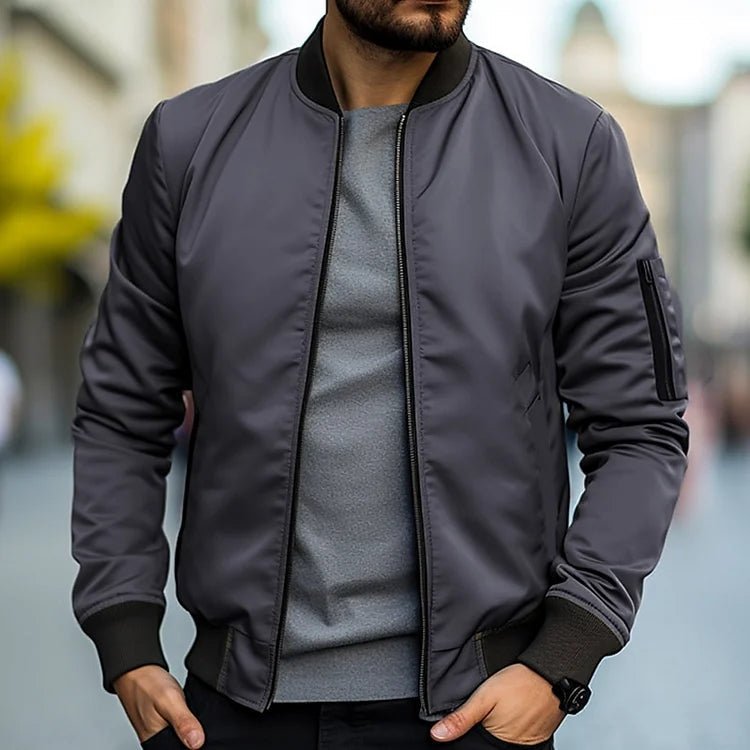 Calico | Lightweight Versatile Bomber Jacket Dark Gray
