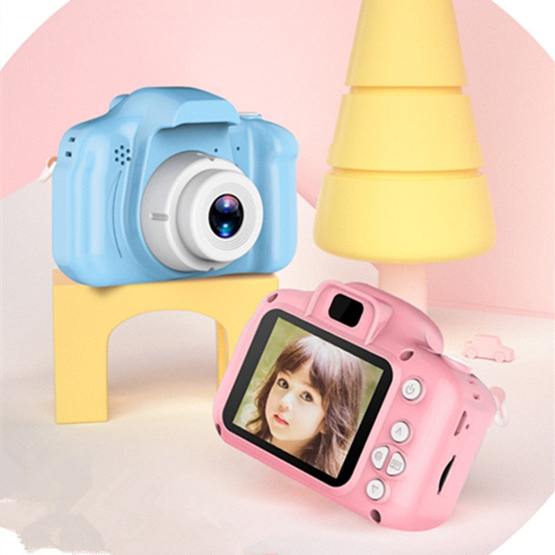 ToyCam HD – Kids Digital Camera 1080P with Photo & Video, Shockproof Case, 16GB Card Included, Pink or Blue