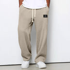 Hommes | Men's Casual Pants with Loose Fit and Elastic Waist 3
