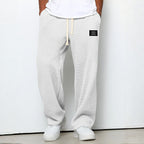 Hommes | Men's Casual Pants with Loose Fit and Elastic Waist 4