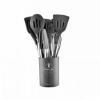 12-Piece Silicone Kitchen Utensil Set – Heat Resistant Cooking Utensils with Stainless Steel Handles – Culinara Pro