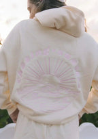 Velo | Unisex Wave Embroidery Hoodie – Architectural Fluid Stitching & Refined Everyday Comfort