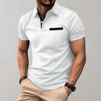Hugo Classic Men's Polo With Breathable Cotton Comfort White
