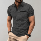 Hugo Classic Men's Polo With Breathable Cotton Comfort Gray