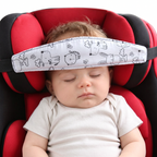 Child Headrest for Car Seat – Adjustable Head Support for Sleeping in Car Seat, Soft & Breathable, Gray, Dinosaur, Ocean or Pink