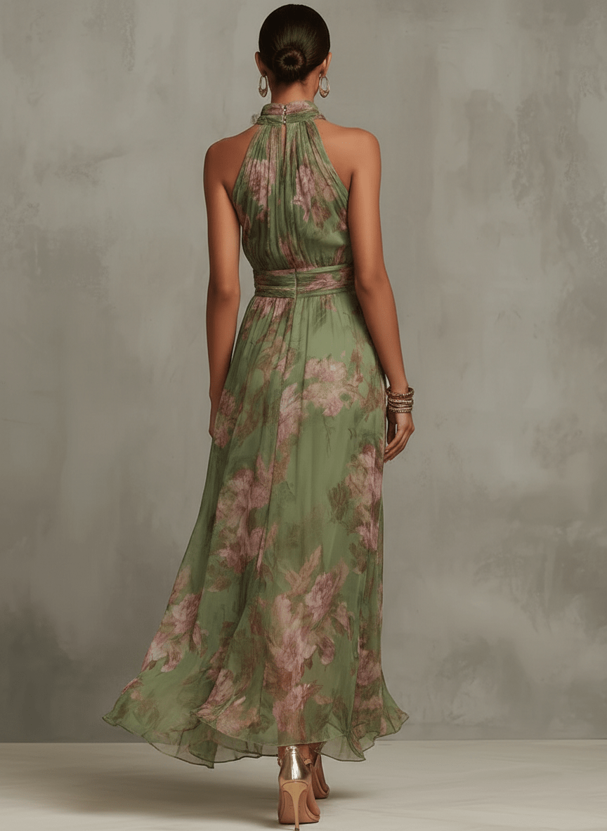 Aurora | Elegant Long Floral Summer Dress