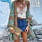 Dôre | Bohemian Mid-Length Knit Cardigan