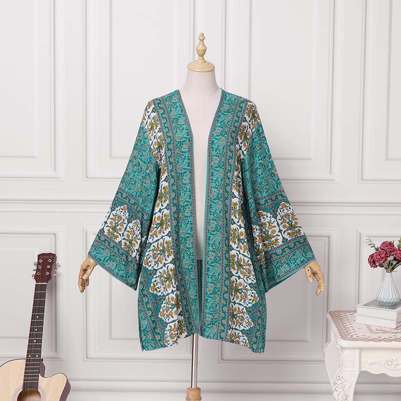 Dôre | Bohemian Mid-Length Knit Cardigan
