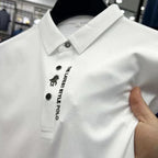 Mane | Stylish and Crease-Resistant Men’s Polo Shirt in Stretch Cotton White