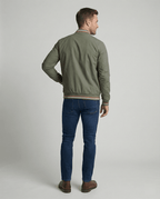 Hermosa | Men's Bomber Jacket | Zip-Up Front with Ribbed Collar
