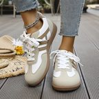 Bersh | Comfortable Sneakers Khaki & White