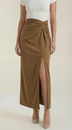 Kristin Wrap Front Midi Skirt 2