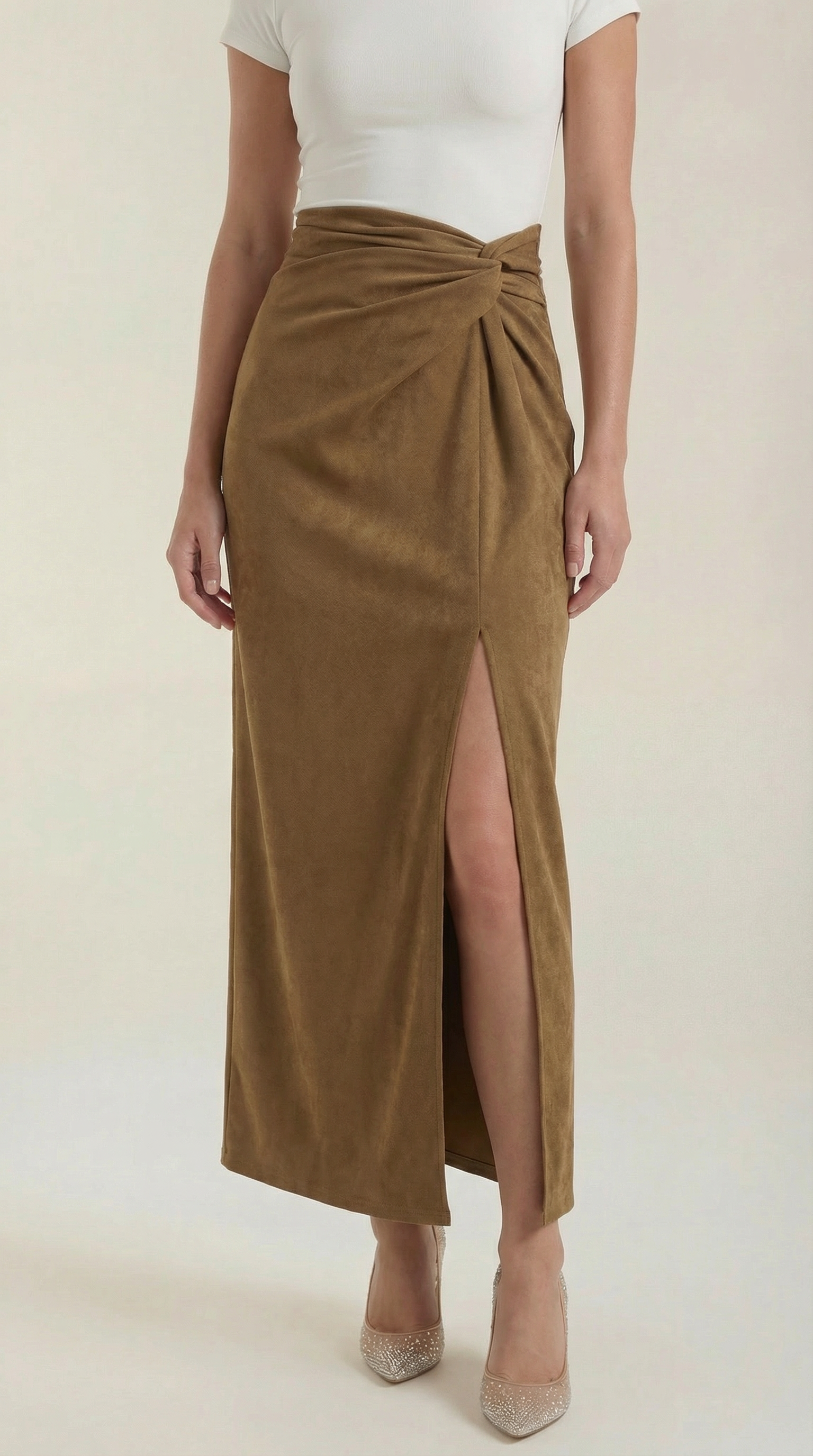 Kristin Wrap Front Midi Skirt 2