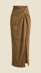 Kristin Wrap Front Midi Skirt 4