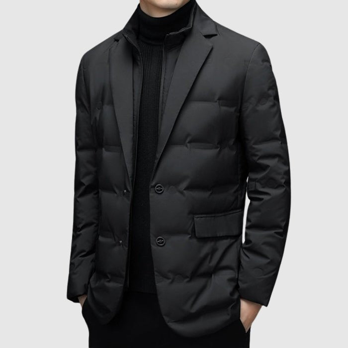 Calico | Men's Quilted Jacket | Button Front Design