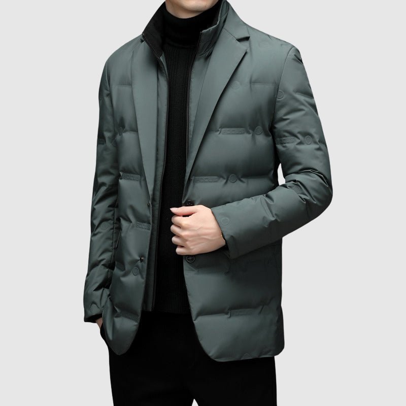 Calico | Men's Quilted Jacket | Button Front Design