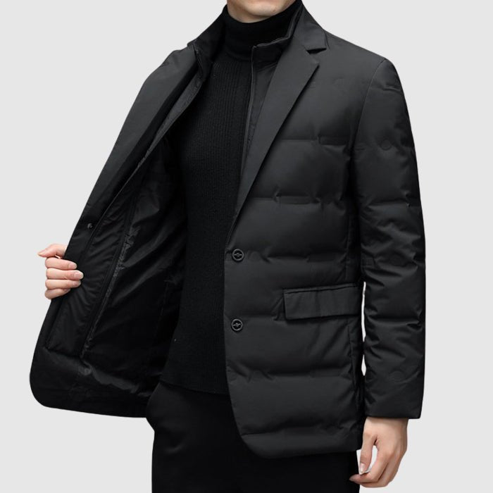Calico | Men's Quilted Jacket | Button Front Design