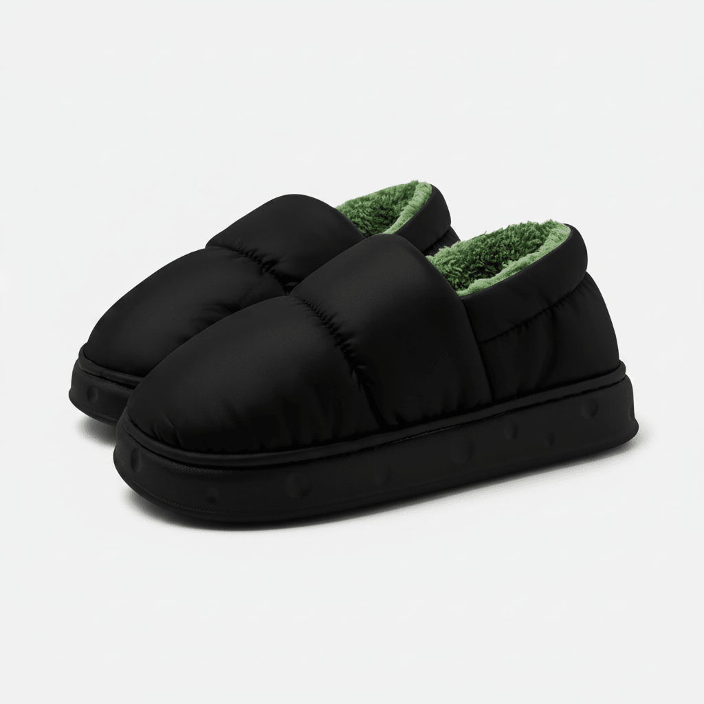 Ladies' House Shoes – Cozy Non-Slip Slippers and Indoor House Shoes Black